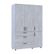 Шкаф для одежды Doros Торн Сосна Натти 3 ДСП/3Ш (полки) 135х51.6х200 (DRS-012080) - фото 3