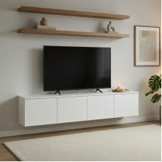 Тумба под ТВ Doros Левия Белый 4Д 160х35х33 см (DRS-011637)
