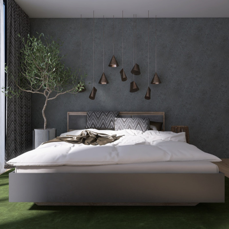 Комплект кровать двуспальная Сити-1400 и Матрас Koala Bambo 140х200 см (EVR-071113-ISM-051152)