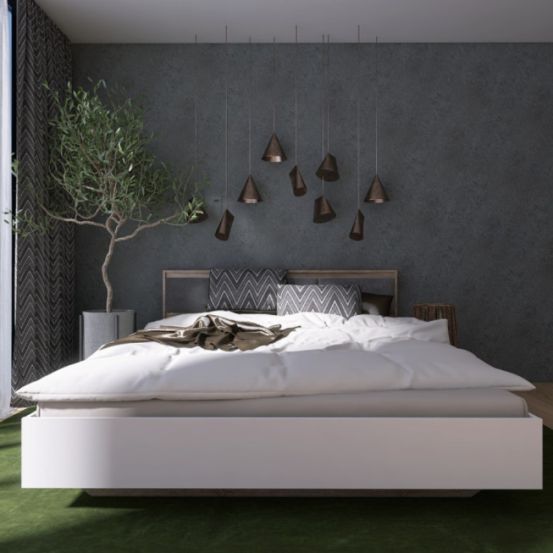 Комплект кровать двуспальная Сити-1400 и Матрас Koala Bambo 140х200 см (EVR-071110-ISM-051152)