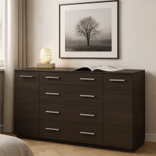 Комод для речей К-4 Еверест 130х38х73 венге темний Телескопічні (кулькові) (EVR-2026)