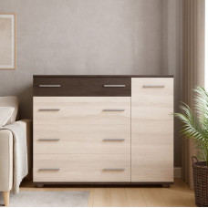 Комод для спальні Еверест з 4-ма ящиками К-3 (телескопи) 100х38х73 венге темний/дуб молочний (EVR-2492)