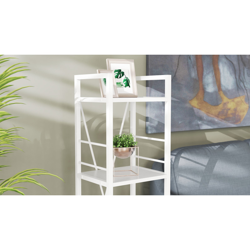 Етажерка 4/34 Ferrum-decor Серії Конект 120x34x28 білий ДСП Біле 16мм (FRD-104277)