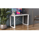 Письмовий стіл Ferrum-decor Драйв 75x100x60 Білий метал ДСП Бетон 16 мм (FRD-103107) - фото 3