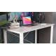 Письмовий стіл Ferrum-decor Драйв 75x100x60 Білий метал ДСП Бетон 16 мм (FRD-103107) - фото 5
