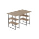 Компьютерный стол Ferrum-decor Карэн 75x120x70 серый ДСП Дуб Сан-Марино 16мм (FRD-102441) - фото 2