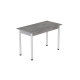 Стіл кухонний Ferrum-decor Беніта 75x120x70 Білий ДСП Бетон16мм (FRD-105567) - фото 3