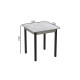 Стіл кухонний Ferrum-decor Агата 75x70x70 Чорний ДСП Бетон 16мм (FRD-105557) - фото 3