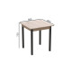 Стіл кухонний Ferrum-decor Агата 75x80x80 Чорний ДСП Сан-Марино 16мм (FRD-105637) - фото 3