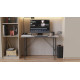 Стіл письмовий LINE Тайм Ferrum-decor 75x100x60 Чорний метал ДСП Бетон 16 мм (FRD-104877) - фото 3