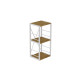 Етажерка 3/34 Ferrum-decor Серії Конект 73x34x28 білий ДСП Дуб Артизан 16мм (FRD-104297) - фото 5
