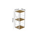 Етажерка 3/34 Ferrum-decor Серії Конект 73x34x28 білий ДСП Дуб Артизан 16мм (FRD-104297) - фото 7