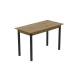 Стіл кухонний Ferrum-decor Маріо 75x120x60 Чорний ДСП Дуб Артизан 16мм (FRD-105727) - фото 3