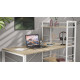 Письменный стол Ferrum-decor Серии Конект c этажеркой 75x120x600 белый ДСП Дуб Сонома 16мм (FRD-104227) - фото 6
