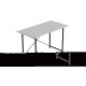 Стіл письмовий Line Лайт Ferrum-decor 75x120x60 Чорний метал ДСП Біле 16 мм (FRD-104857) - фото 6