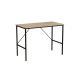 Стол письменный Line Тайм Ferrum-decor 75x100x50 Черный металл ДСП Дуб Сонома 16 мм (FRD-104867) - фото 6