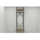Шкаф Гардероб Уни секция 2 серии Конект Ferrum-decor 220x60x50см Черный металл ДСП Дуб Сонома 32 мм (FRD-104537) - фото 8