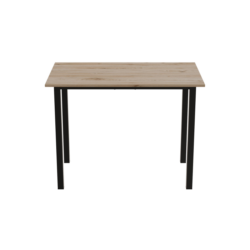 Стіл універсальний Knap Ferrum-decor 75x120x60 Чорний метал ДСП Дуб Сан-Марино 16 мм (FRD-106347)