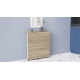 Стіл-книга трансформер Оріон 1 Ferrum-decor 750x810x730 Білий метал ДСП Дуб Сонома 16 мм (FRD-104607) - фото 8