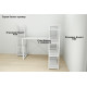 Етажерка 4/34 Ferrum-decor Серії Конект 120x34x28 білий ДСП Біле 16мм (FRD-104277) - фото 10