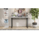 Стол письменный Скай Ferrum-decor 75x120x60 Черный металл ДСП Бетон 16 мм (FRD-106657) - фото 4
