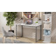 Письменный стол Ferrum-decor Скай 75x140x70 серый ДСП Белое 16мм (FRD-101581) - фото 3
