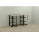 Письменный стол Ferrum-decor Карэн 75x120x60 черный ДСП Дуб Сонома 16мм (FRD-102041) - фото 2