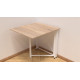 Стіл-книга трансформер Оріон 1 Ferrum-decor 750x810x730 Білий метал ДСП Дуб Сонома 16 мм (FRD-104607) - фото 2