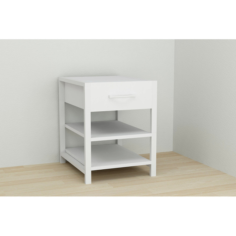 Тумба универсальная Ferrum-decor Вивьен 1/2 50x41x40 белый ДСП Белое 16мм (FRD-104127)