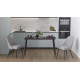 Стіл кухонний розкладний Данді на конусних ногах Ferrum-decor 75x120(160)x70 Чорний метал ДСП Сосна Кембра 16 мм (FRD-106778) - фото 11