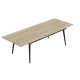 Стол трансформер журнальный Dandi Small Ferrum-decor 45x120(160)x60 Черный металл ДСП Дуб Сонома 16 мм (FRD-106788) - фото 6
