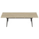 Стол трансформер журнальный Dandi Small Ferrum-decor 45x120(160)x60 Черный металл ДСП Дуб Сонома 16 мм (FRD-106788) - фото 4