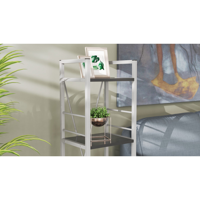 Етажерка 4/34 Ferrum-decor Серії Конект 120x34x28 сірий ДСП Сосна Кембра 16мм (FRD-104288)