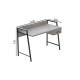 Письмовий стіл Ferrum-decor Комфорт 75x100x60 Чорний метал ДСП Бетон 32 мм (FRD-103428) - фото 4