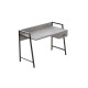 Письмовий стіл Ferrum-decor Комфорт 75x100x60 Чорний метал ДСП Бетон 32 мм (FRD-103428) - фото 2