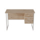Компьютерный стол Ferrum-decor Гарри 75x140x60 белый ДСП Дуб Сан-Марино 32мм (FRD-104068) - фото 4