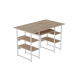 Компьютерный стол Ferrum-decor Тим 75x120x60 белый ДСП Дуб Сан-Марино 32мм (FRD-101362) - фото 2