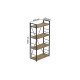Етажерка 4/60 Ferrum-decor Серії Конект 120x60x28 чорний ДСП Дуб Артизан 16мм (FRD-104238) - фото 3