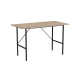 Стіл письмовий Line Тайм Ferrum-decor 75x120x60 Чорний метал ДСП Дуб Сонома 16 мм (FRD-104888) - фото 5