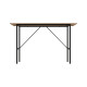 Стіл письмовий Line Тайм Ferrum-decor 75x120x60 Чорний метал ДСП Дуб Сонома 16 мм (FRD-104888) - фото 2