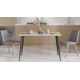 Кухонний стіл Марсель 50 Ferrum-decor 75x120x60 Чорний метал ДСП Дуб Сонома 32 мм (FRD-106698) - фото 3