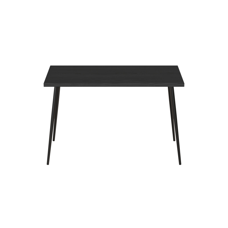 Кухонний стіл Марсель 30 Ferrum-decor 75x120x70 Чорний метал ДСП Сосна Кембра 32 мм (FRD-106688)