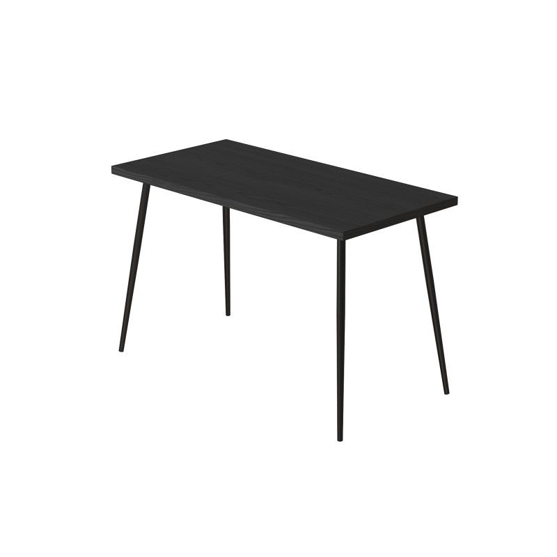 Кухонний стіл Марсель 30 Ferrum-decor 75x120x70 Чорний метал ДСП Сосна Кембра 32 мм (FRD-106688)