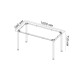 Стіл універсальний Knap Ferrum-decor 75x100x60 Чорний метал ДСП Білий 16 мм (FRD-106338) - фото 5