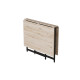 Стіл трансформер книжка Вуді Ferrum-decor 75x130x90 Чорний метал ДСП Дуб Сан-Марино 16 мм (FRD-106748) - фото 12