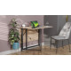 Стіл трансформер книжка Вуді Ferrum-decor 75x130x90 Чорний метал ДСП Дуб Сан-Марино 16 мм (FRD-106748) - фото 4
