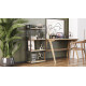 Етажерка 4/60 Ferrum-decor Серії Конект 120x60x28 чорний ДСП Дуб Сонома 16мм (FRD-104239) - фото 7
