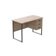 Компьютерный стол Ferrum-decor Гарри 75x120x60 черный ДСП Дуб Сан-Марино 32мм (FRD-103539) - фото 2