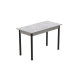Стіл кухонний Ferrum-decor Беніта 75x120x70 Чорний ДСП Бетон 16мм (FRD-105569) - фото 3
