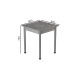 Стіл кухонний Ferrum-decor Агата 75x80x80 Сірий ДСП Бетон 16мм (FRD-105559) - фото 3